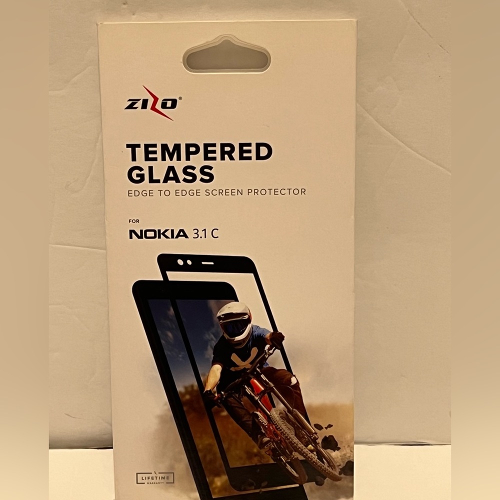 Zizo Tempered Glass Screen Protector Nokia 3.1C Brand New